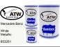 Preview: Mercedes-Benz, White Metallic, 853261: 500ml Lackdose + 500ml Klarlack + 250ml Härter - Set, von ATW Autoteile West.